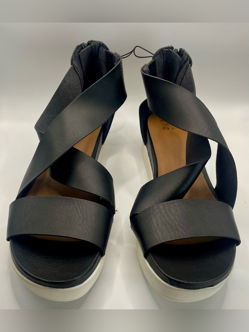 (Size 8.5)  Women’s A New Day Women's Hummingbird Ankle Strap Sandals Black
